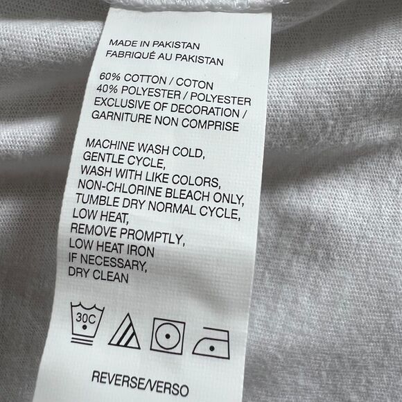 IZOD Men's Polo Shirt Size Medium Performance Stretch Blue Striped Colorblock - Picture 7 of 7